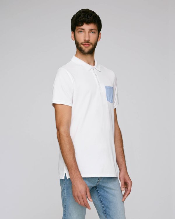 white/blue fil-à-fil