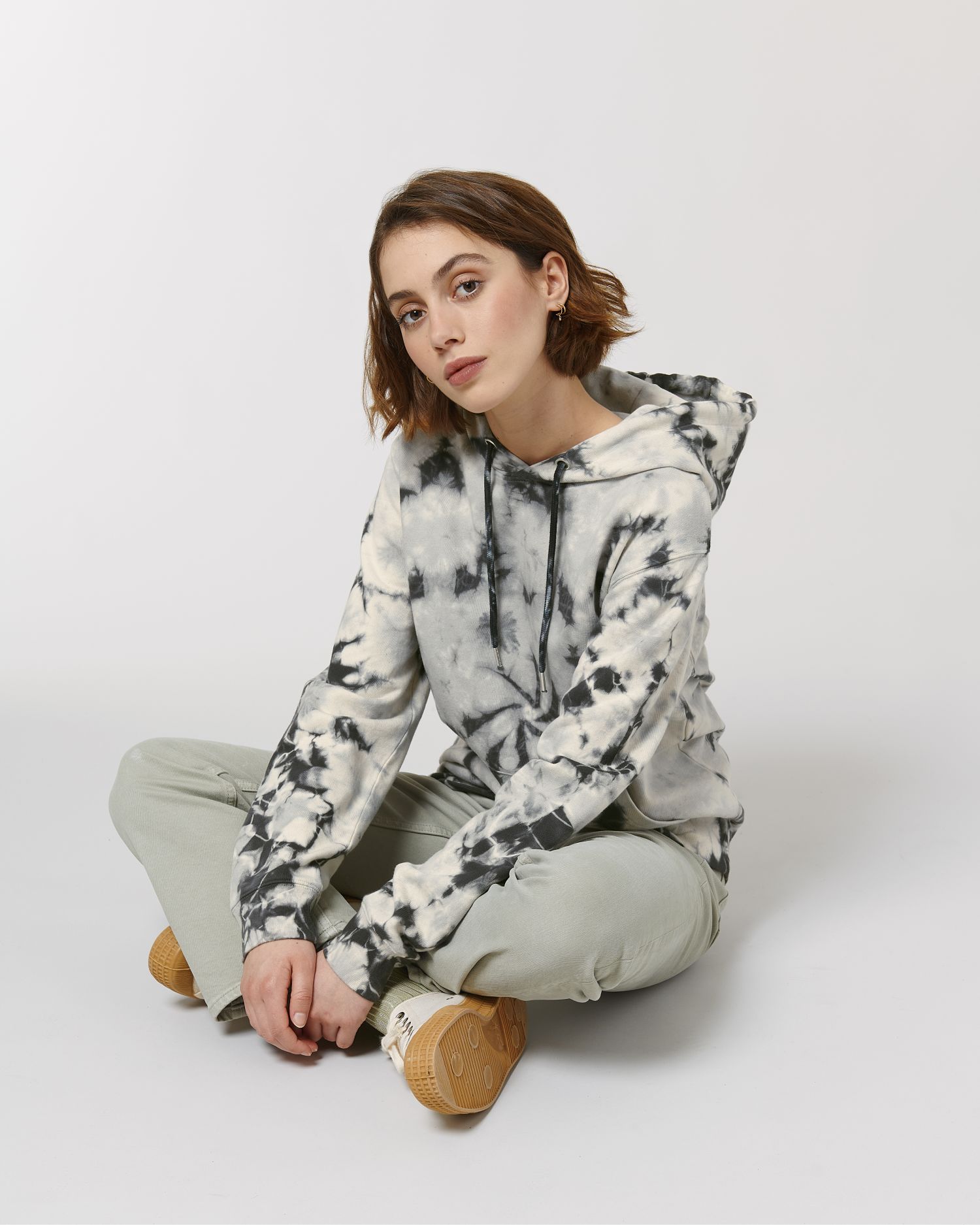tie&dye natural raw/black
