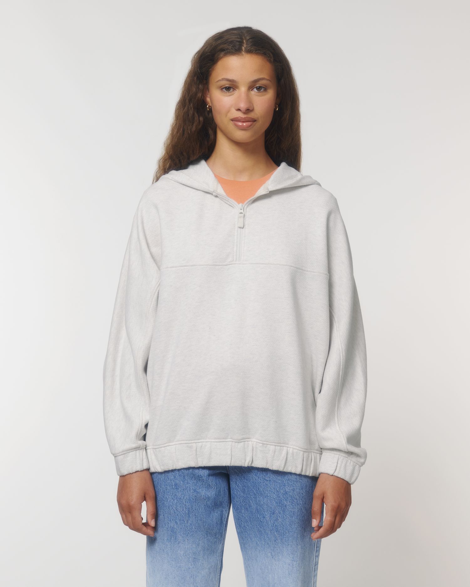 cream heather grey