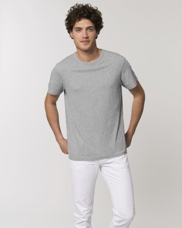 heather grey slub