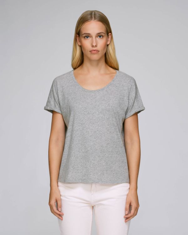 heather grey slub