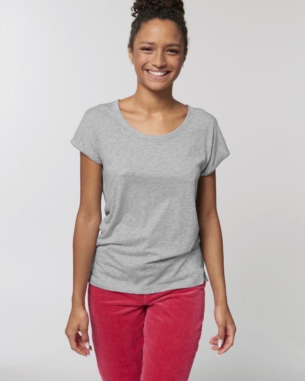 heather grey slub