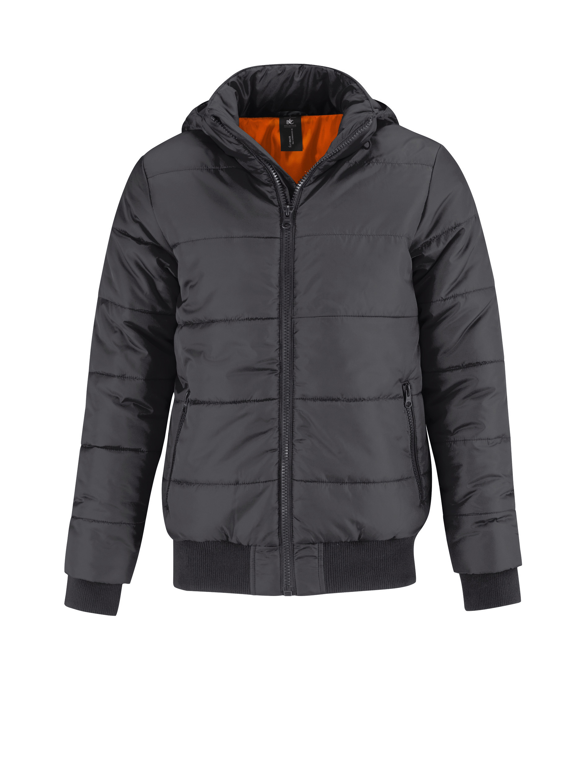 dark grey/neon orange