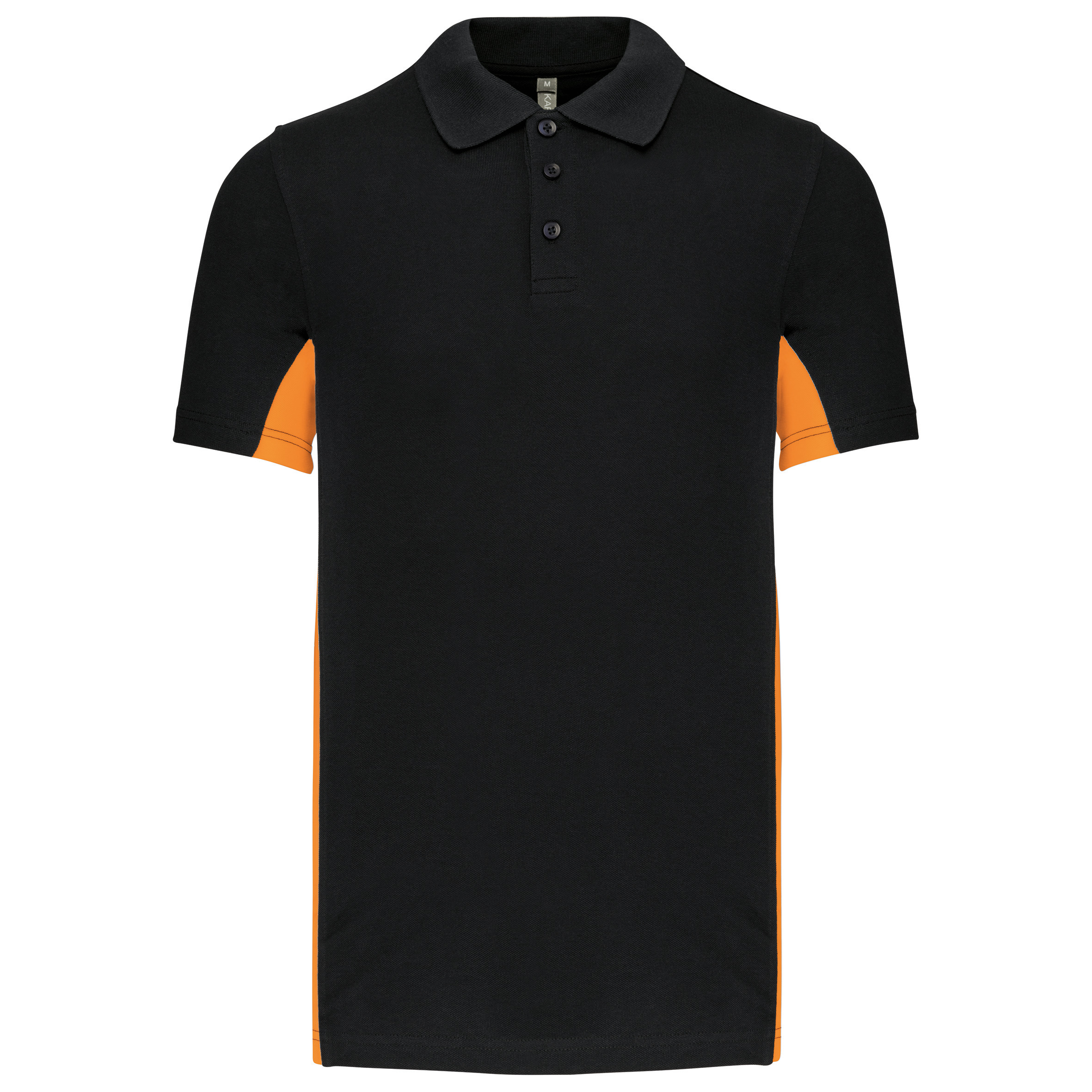 black/orange