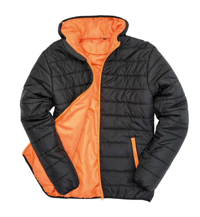 black/orange