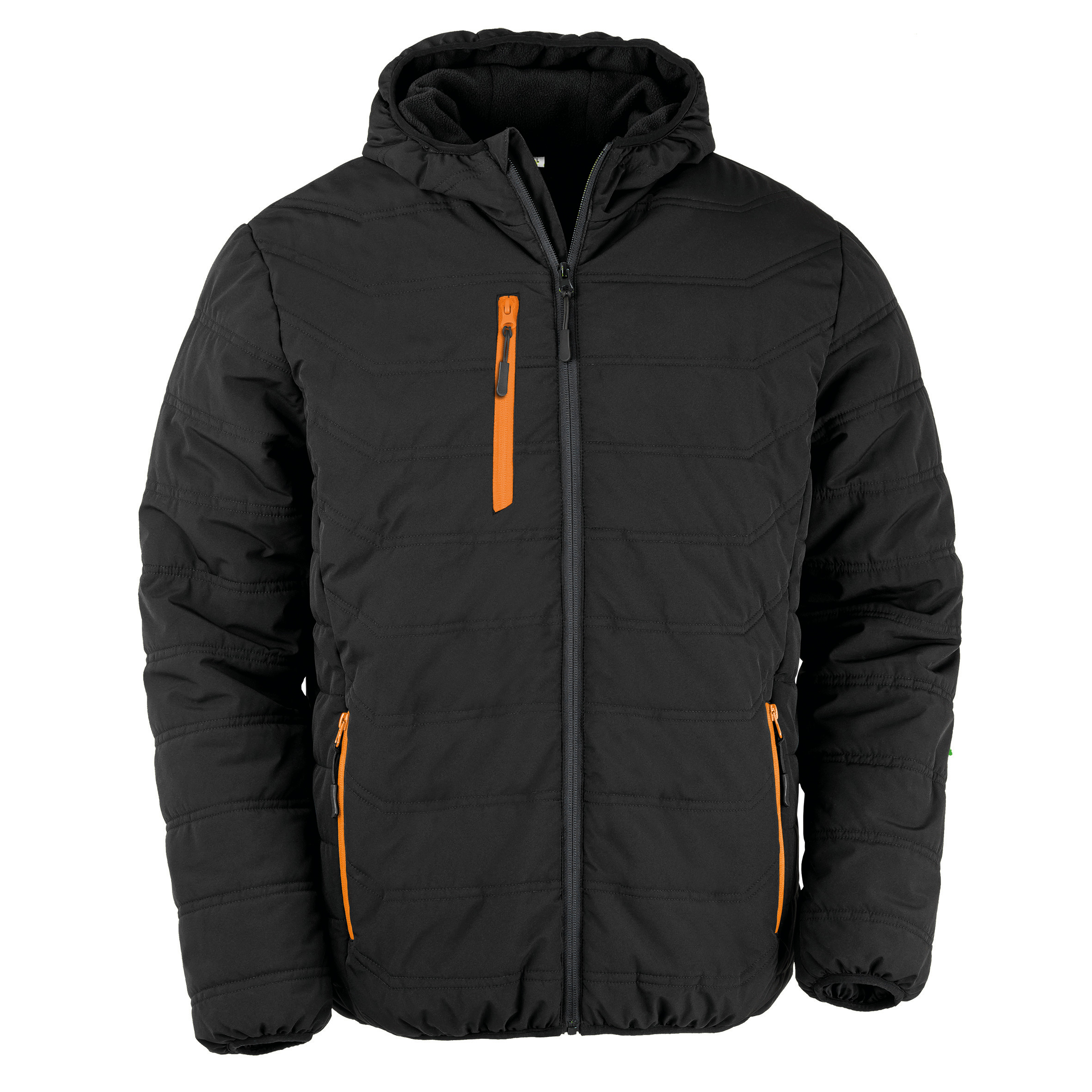black/orange