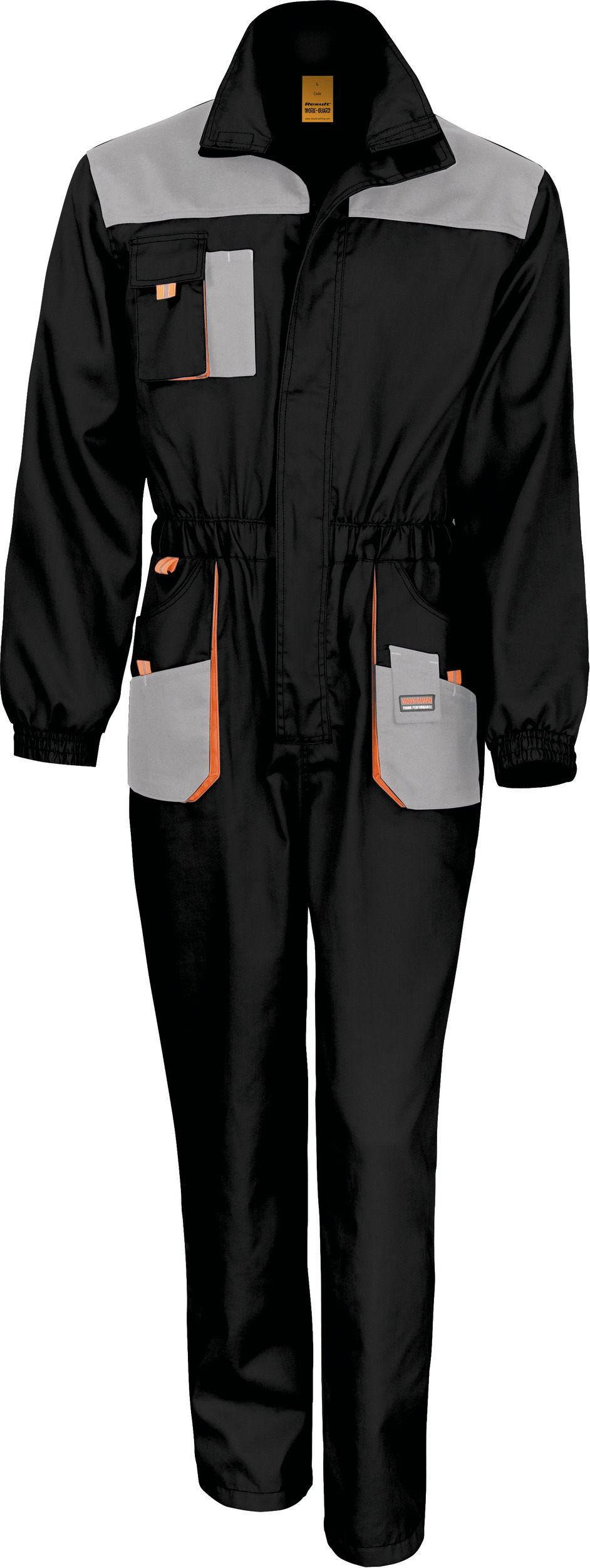 black/grey/orange