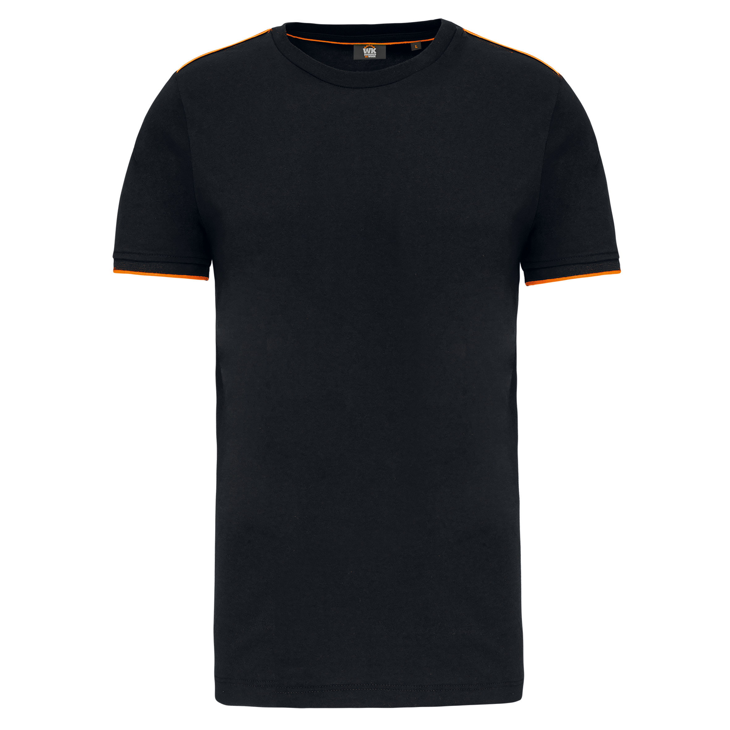 black/orange