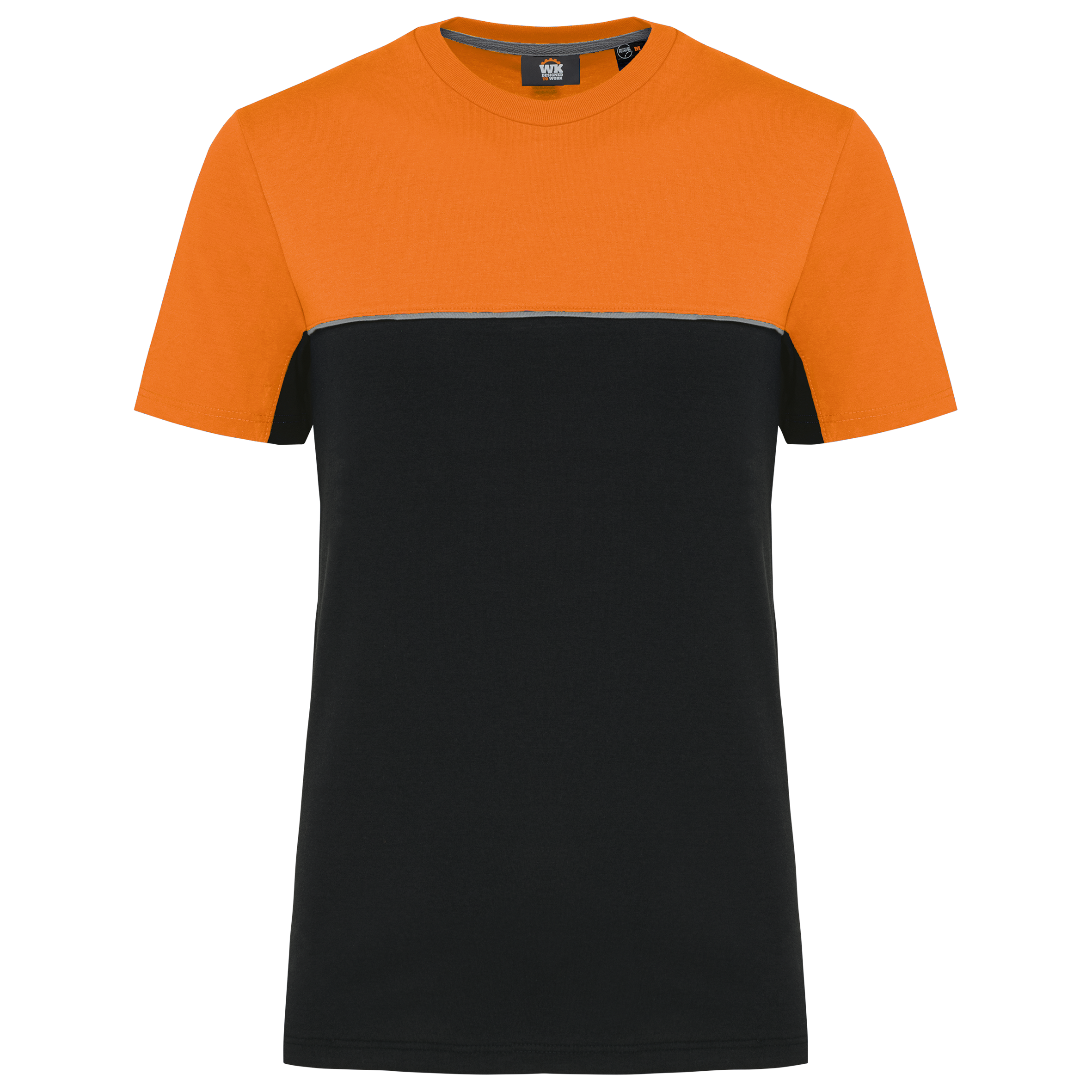 black/orange