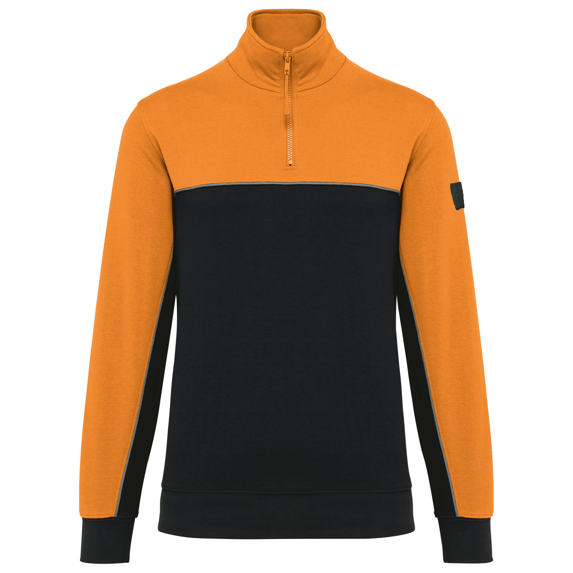 black/orange