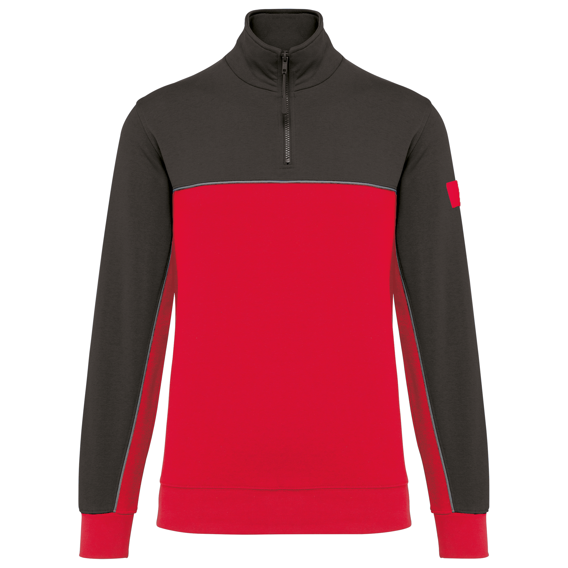 red/dark grey