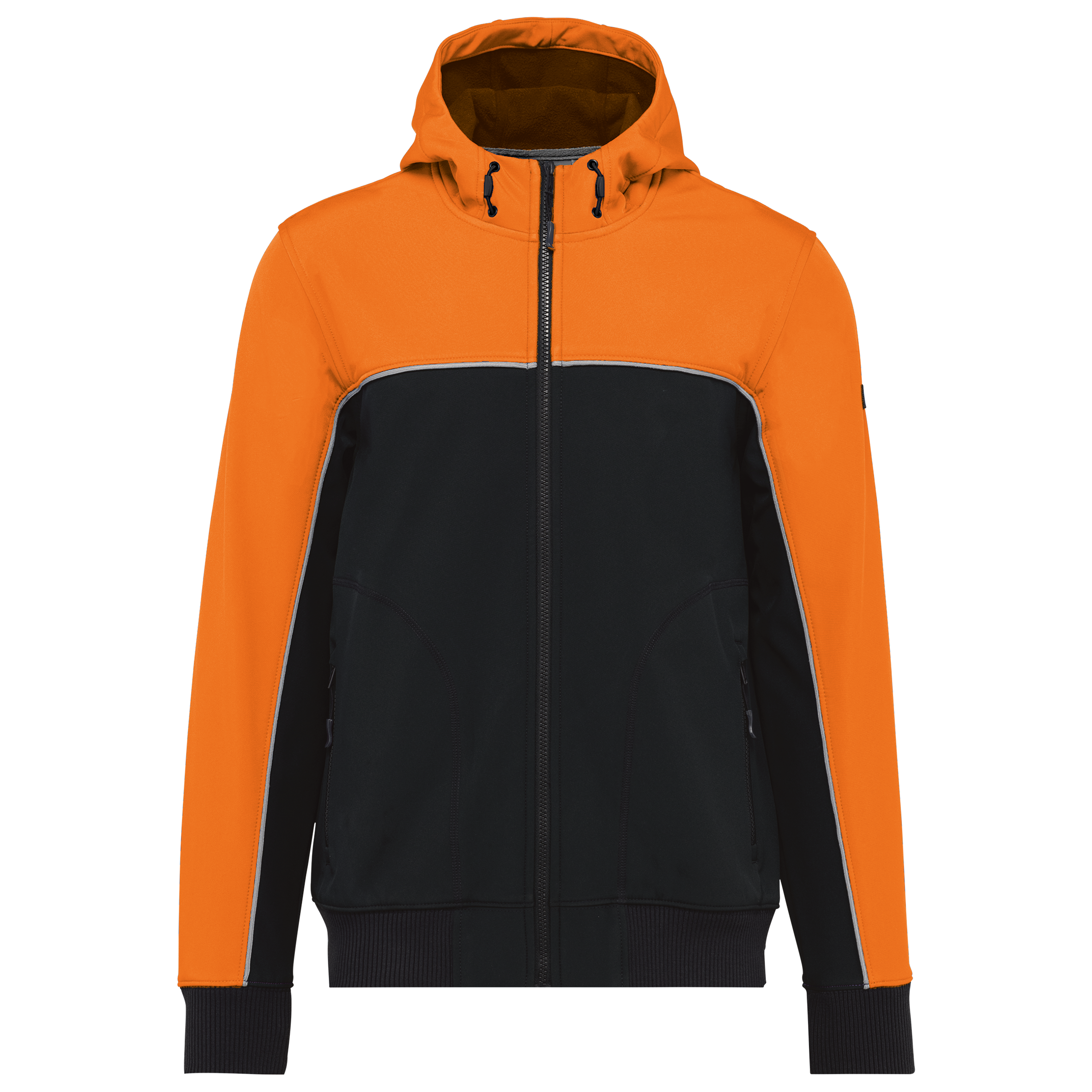 black/orange