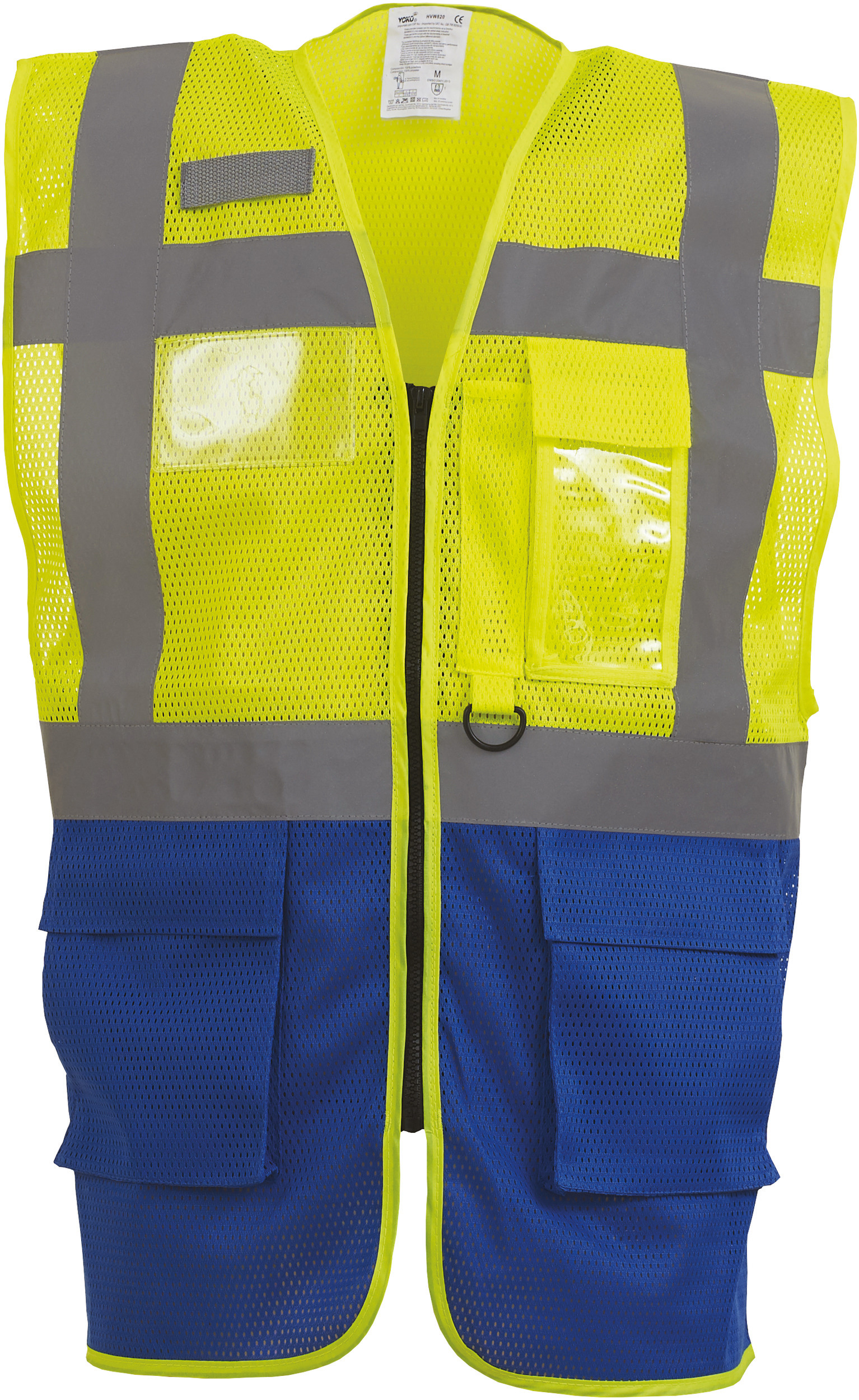 hi vis yellow/royal blue