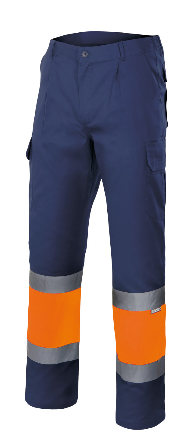 Azul marino/Naranja flúor